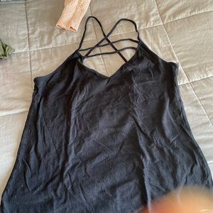 Black tank top